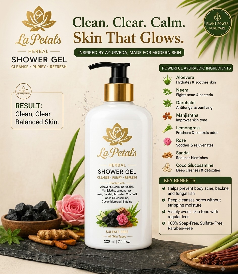 La Petals Herbal Shower Gel